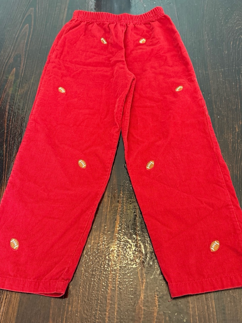 Luigi kids Corduroy Pants with Football Embroidery 6